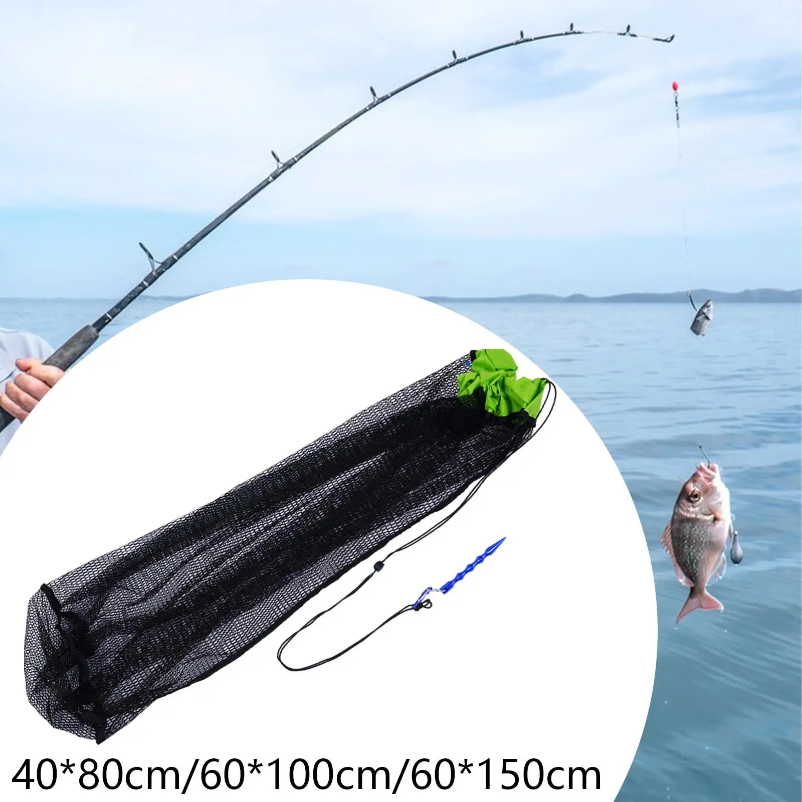 Fishing Net Bag Fish Holding Bag for Crawfish Minnow Lobster Mesh Baits fishing net bag