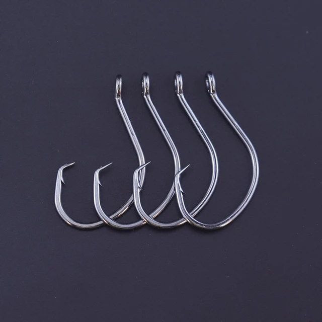 20pcs/lot Crank Eye Fishing hooks High Carbon Steel Flattened Bended Shank  Strong Point Barbed Fishhooks For Sea River Fishing - AliExpress