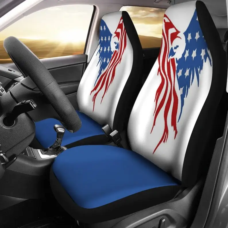 

American Eagle Flag Car Seat Covers - Car Accessories, American Flag, Eagle, Patriotic, Gift for Her, Custom Seat Covers, Custom