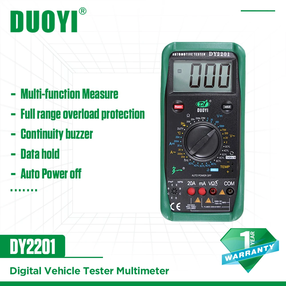 Digital Automotive Tester Multimeter Dwell Automotive Multimeter Dy2201 Digital Aliexpress