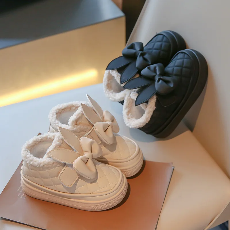 

Girls Winter Cotton Shoes Plus Cashmere Warm Comfortable Sports Shoes Daily Casual Shoes