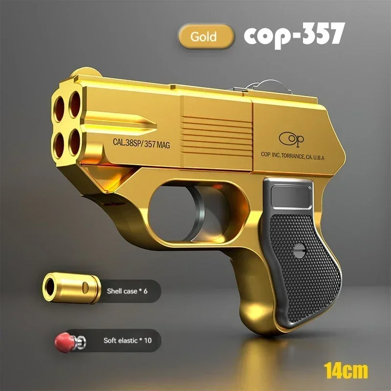 

2024 Cop357 Pistol Shell Ejection Toy Gun Soft Bullet Continuous Shooting Blaster Mini Pistola Air Gun For Kids Christmas Gifts