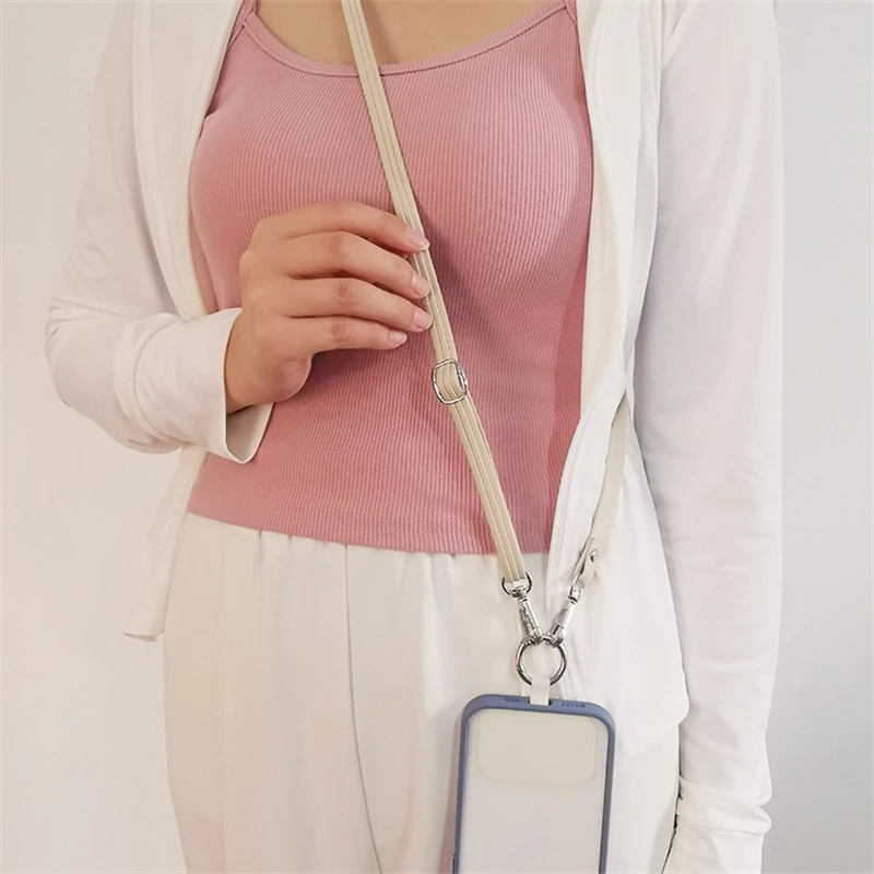 Elegant Crossbody Phone Lanyard with Adjustable High-End Leather Strap