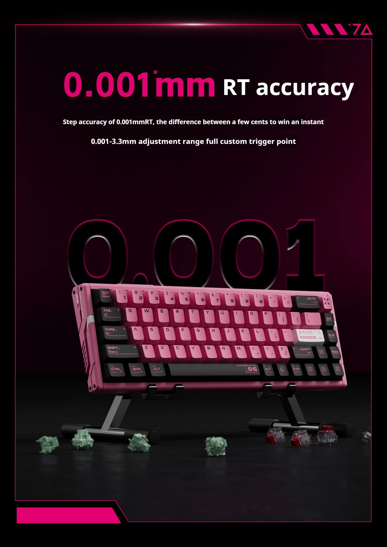 ATK RS6 ULTRA ラピッドトリガー脅威の0.001mm対応 ATK RS6 Ultra Gaming Magnetic Switch Keyboard 0.001MM Rapid