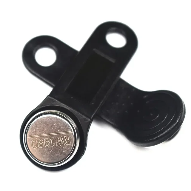 100pcs/lot RW1990 iButton Rewritable RFID Tag Touch Memory Key Compatible DS1990 Copy Card Sauna Key Clone Duplicate 4