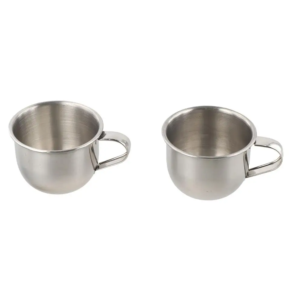 미니 60ml 304 스테인레스 스틸 티컵 손잡이가 있는 낙하 방지 소용량 음료컵 주스컵 야외용