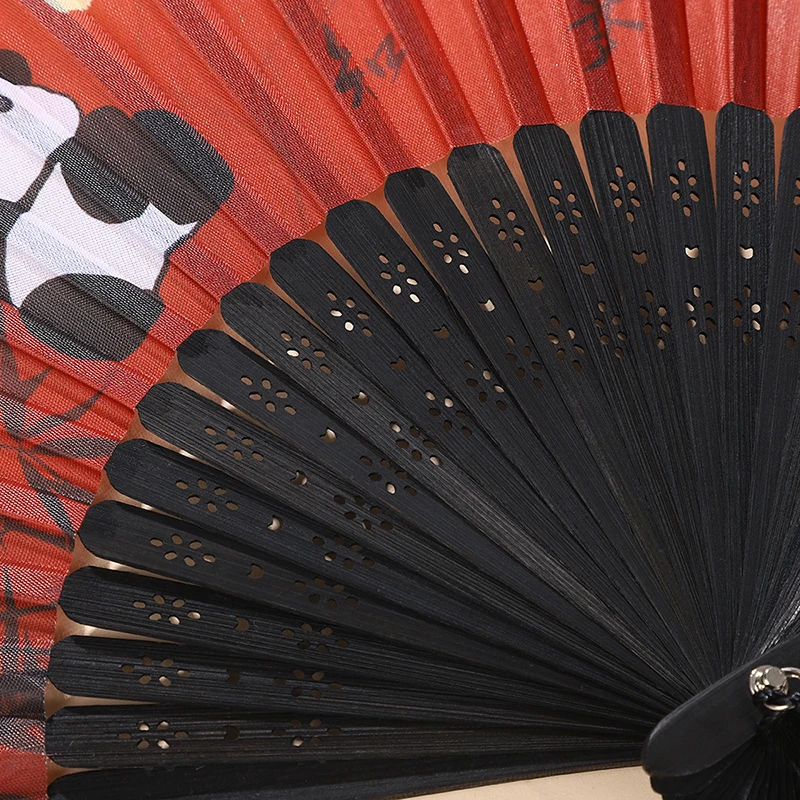 Chinese Red Folding Fans Women Dance Performance Hand Fan Props Decorative Bamboo Fan Wedding Birthday Art Crafts ventilador