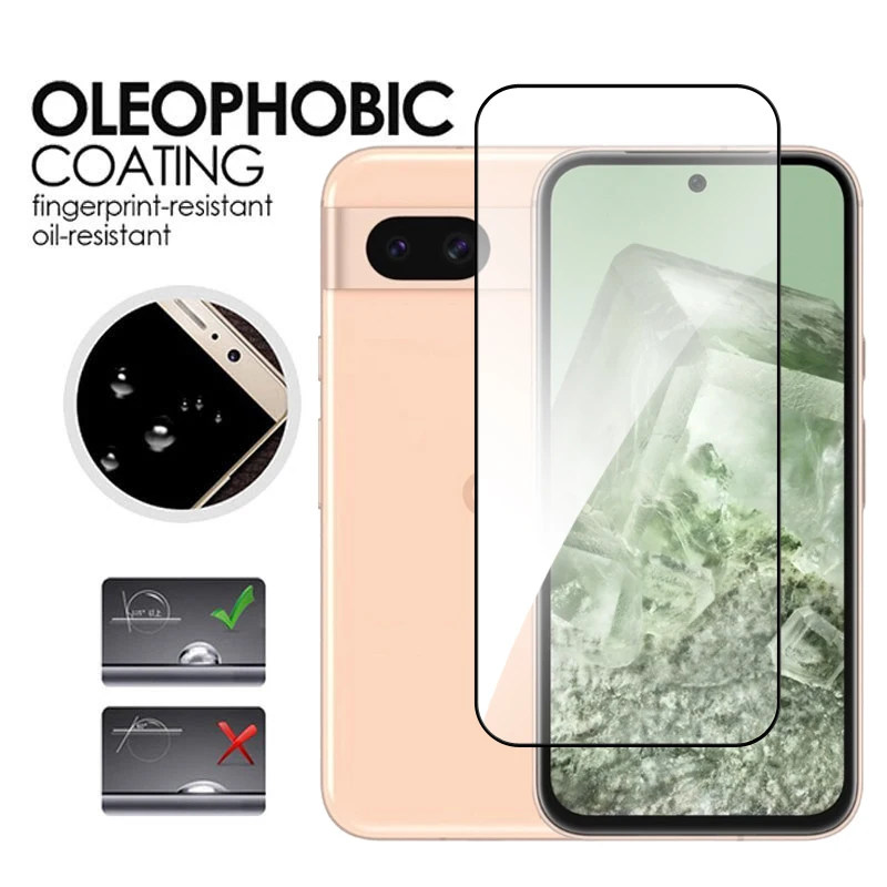 4-in-1 Full Cover Tempered Glass Screen Protector, 2.5D Premium Shield