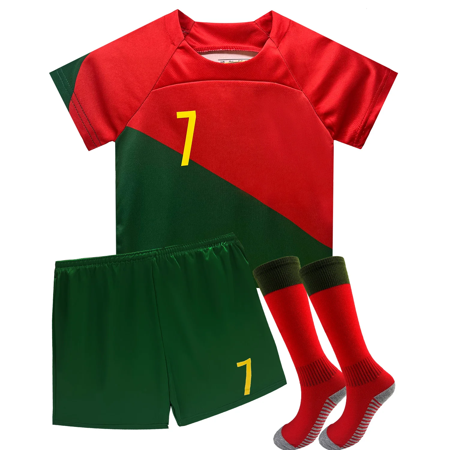 Boys Soccer Jerseys Kids 7 Football for Boys Girls Youth Soccer Shirts and Shorts Kit Set for 4-13 Years 1