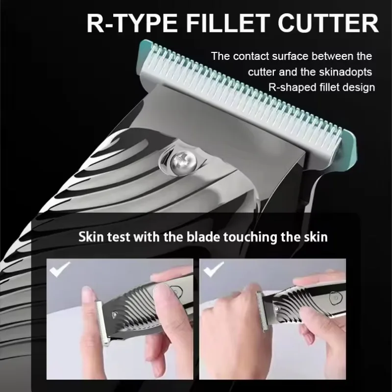 Cordless Hair Trimmer Mens Beard Trimmer Professional Wireless Hair Clipper Haircutting Kit for Men Rechargeable Barber Clippers 6