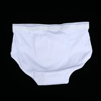 Adult Diaper Panties Reusable Mens Incontinence Cotton Urine Briefs Waterproof Front Absorbent Pad 2