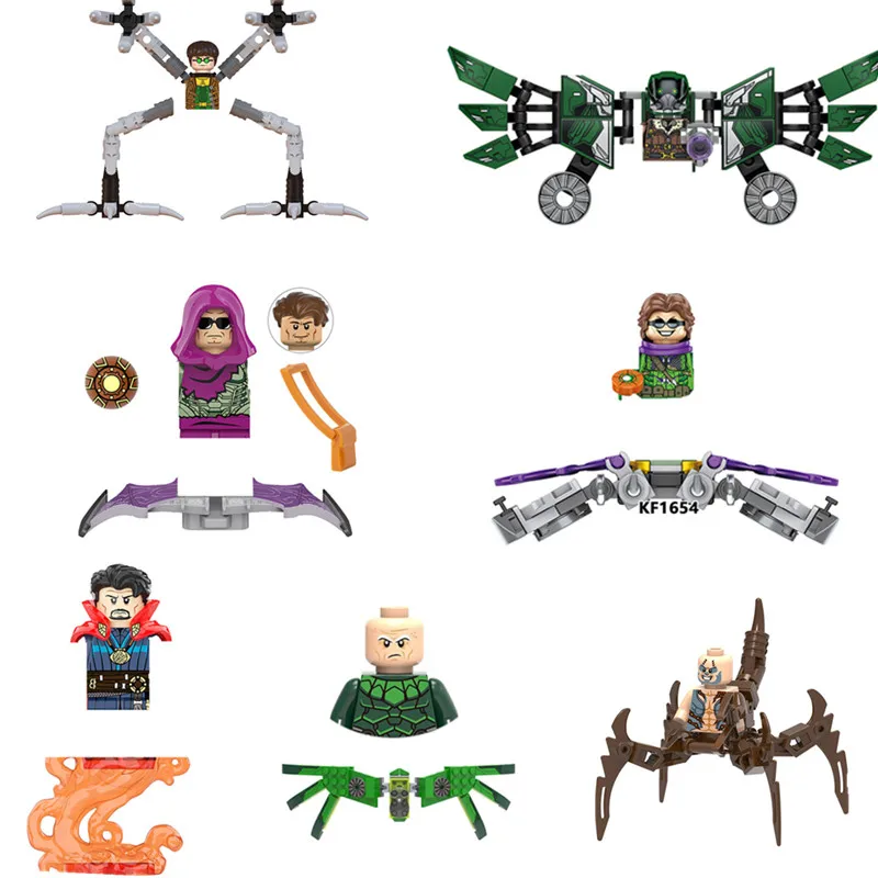 Nuovi Supereroi Spider-Gwen Mini Action Figures Mattoni Venom Building Blocks Classic Movie Dolls Modello Giocattoli Per Bambini Regalo