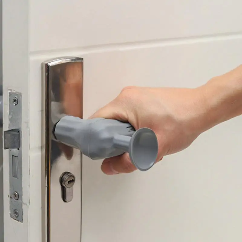 Door Handle Sleeve Silicone Door Knob Cushion Cover with Suction Cup Anti-Static Protective Cover Handle Protector for Hoy
