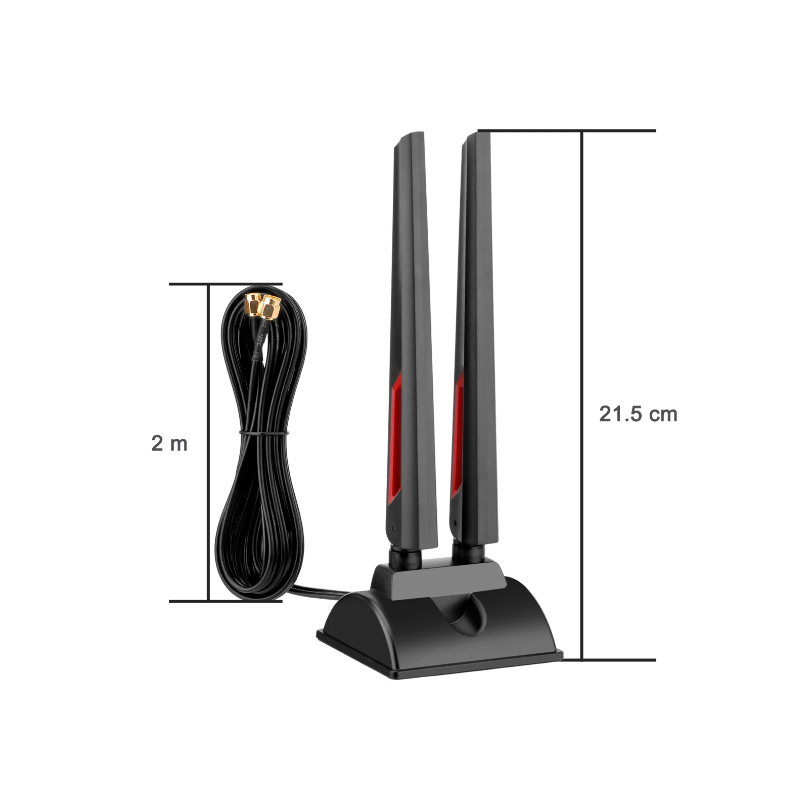 WiFi 6E Tri Band Antenna with Magnetic Base for PC Desktop
