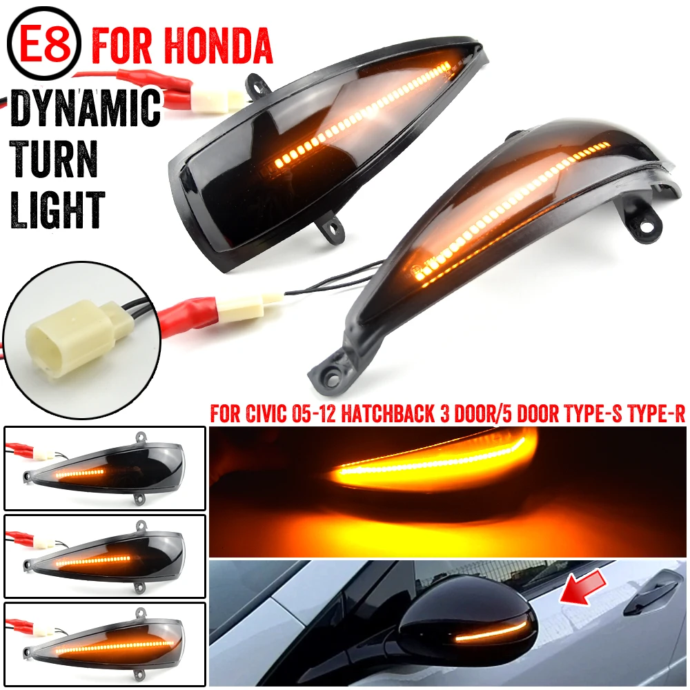 Feu clignotant dynamique LED pour Honda Civic 8th 2006 image