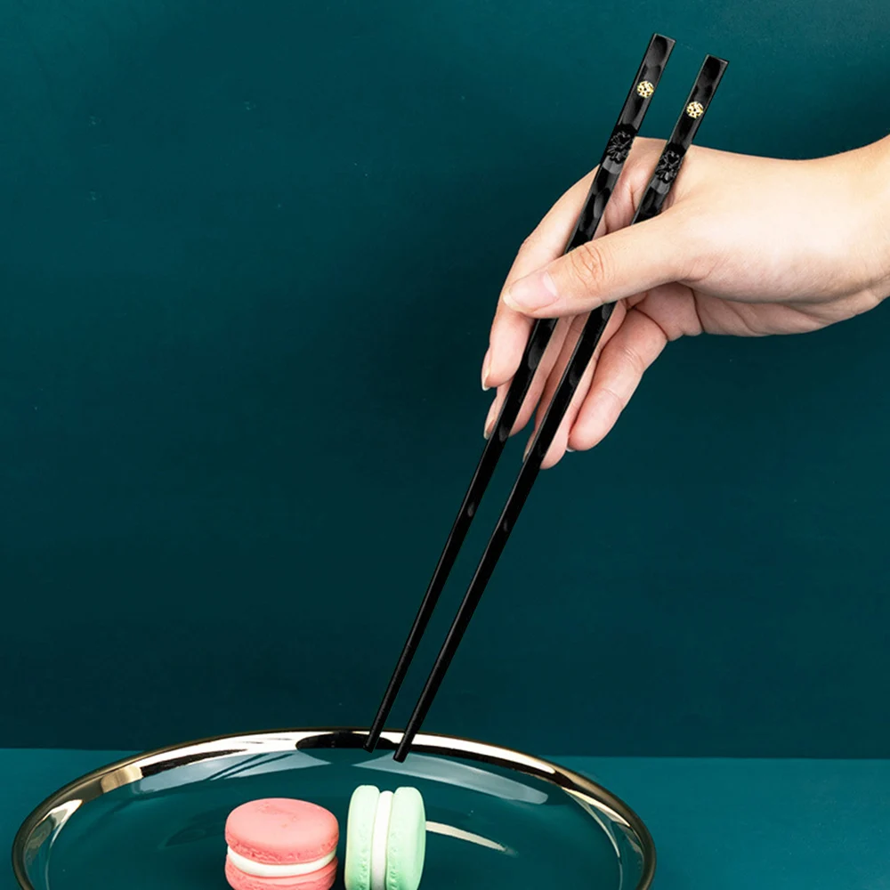 Bacchette di bambù riutilizzabili in legno cinese coreano giapponese bastoncini