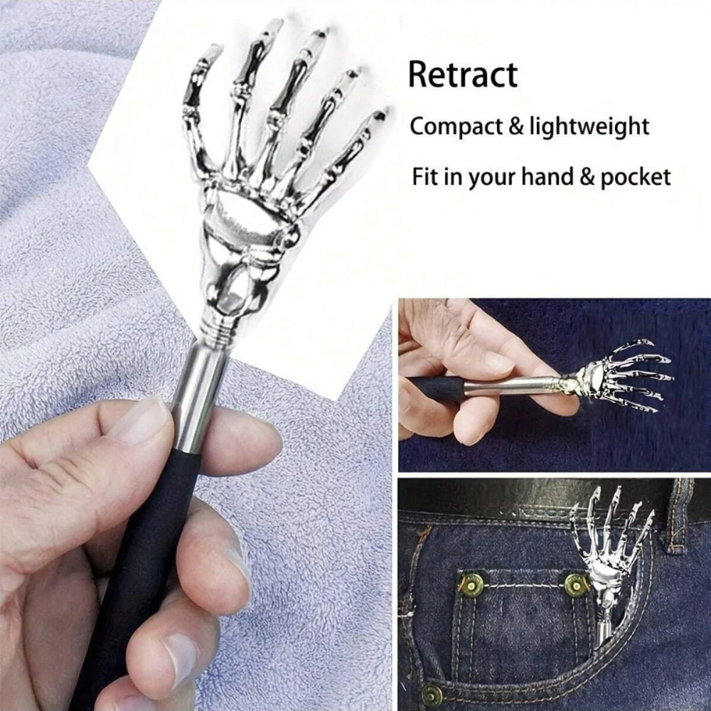 3PCS/SET Different Back Scratcher Portable Telescoping Extendable Back Massager Tool for Thanksgiving Birthday Christmas Gifts