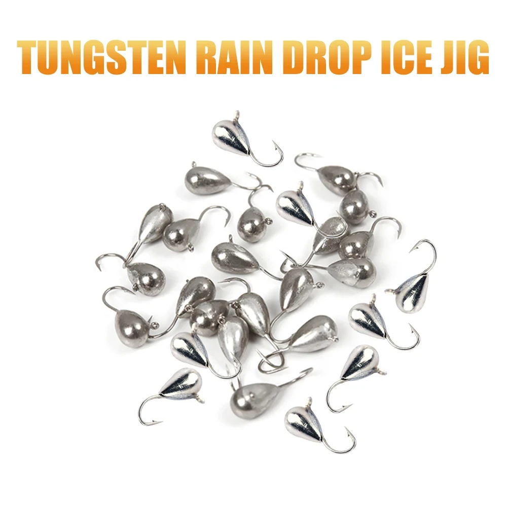 Ice Fishing Tungsten Jig With Japan Hook 0.25g-4.4g Head 2.7mm-7mm