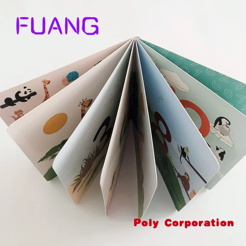 Custom  Custom-made children board book printing thick cardboard book for preschool education custom china publisher colorful story picture printing cardboard children board book