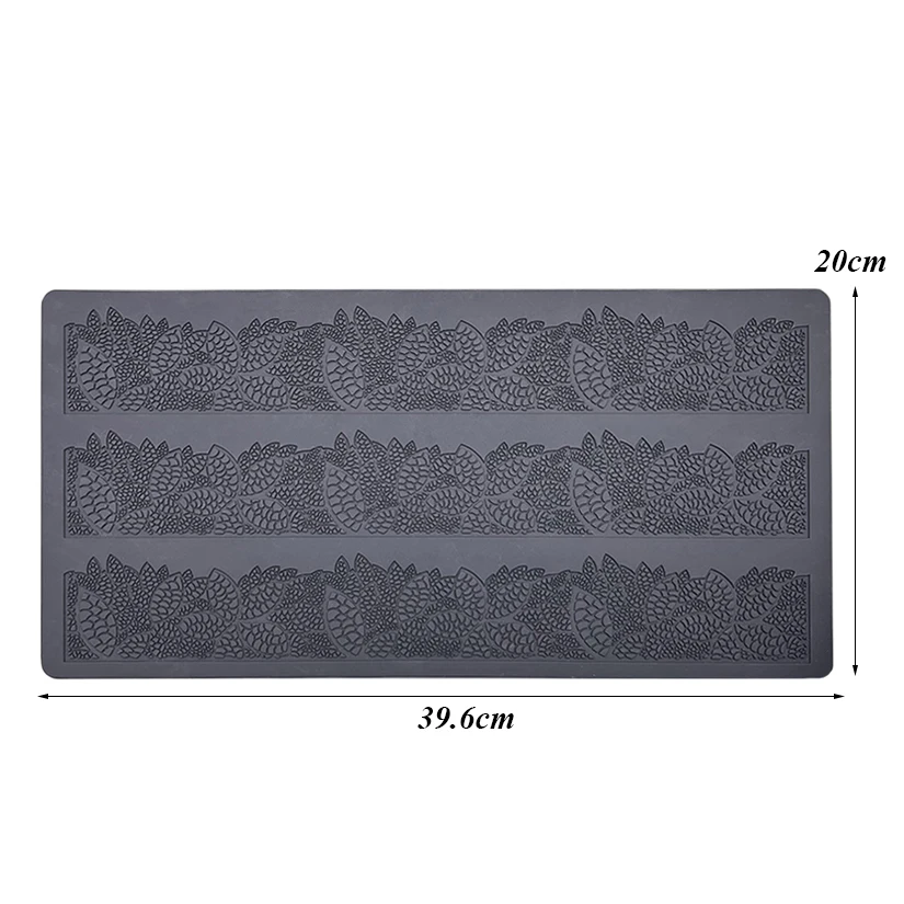 CT-008 Schneeflocke Blume Rechteck 100% Lebensmittel qualität Silikon Back matte Fondant Kuchen Dekorieren Schimmel Werkzeuge – Detail 38