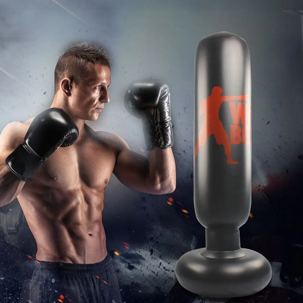 

ПВХ Крытый MMA мишень фитнес сброс давления боксерская развлекательная надувная груша мешок с песком стакан