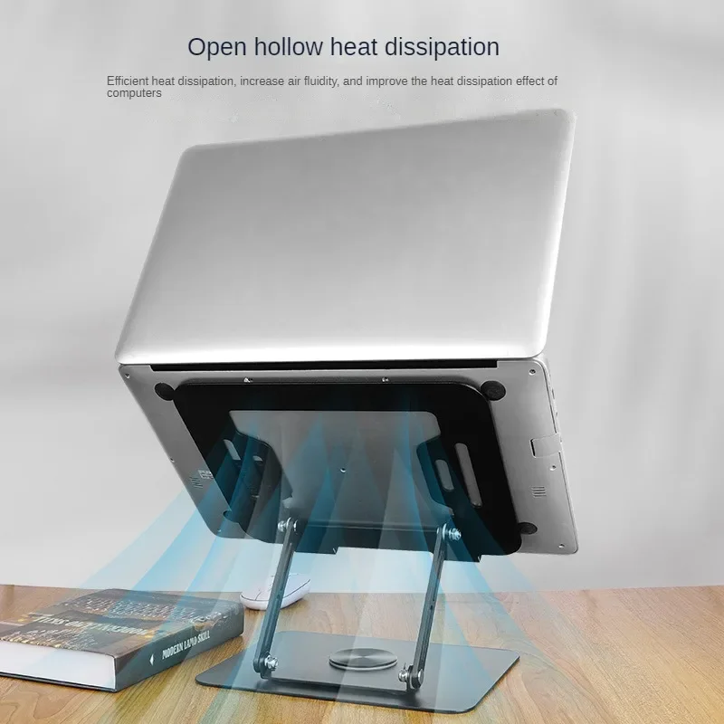 Foldable Mobile Phone Holder 360 Degree Rotating Hollowed Mobile Phone Tablet Rack Height Adjustable Tablet Holder Desk for iPad