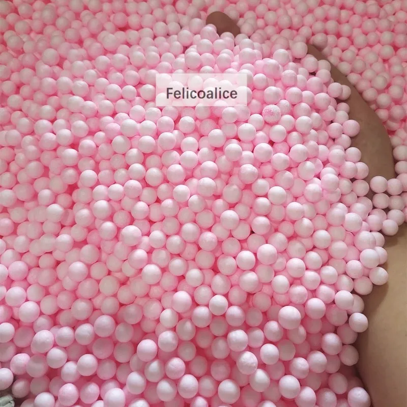Colours No Bleeding 500g/bag Polystyrene Styrofoam Beads For Slime Mini Foam Balls Decorative Ball DIY Craft Supplies TOYS BEAD 4