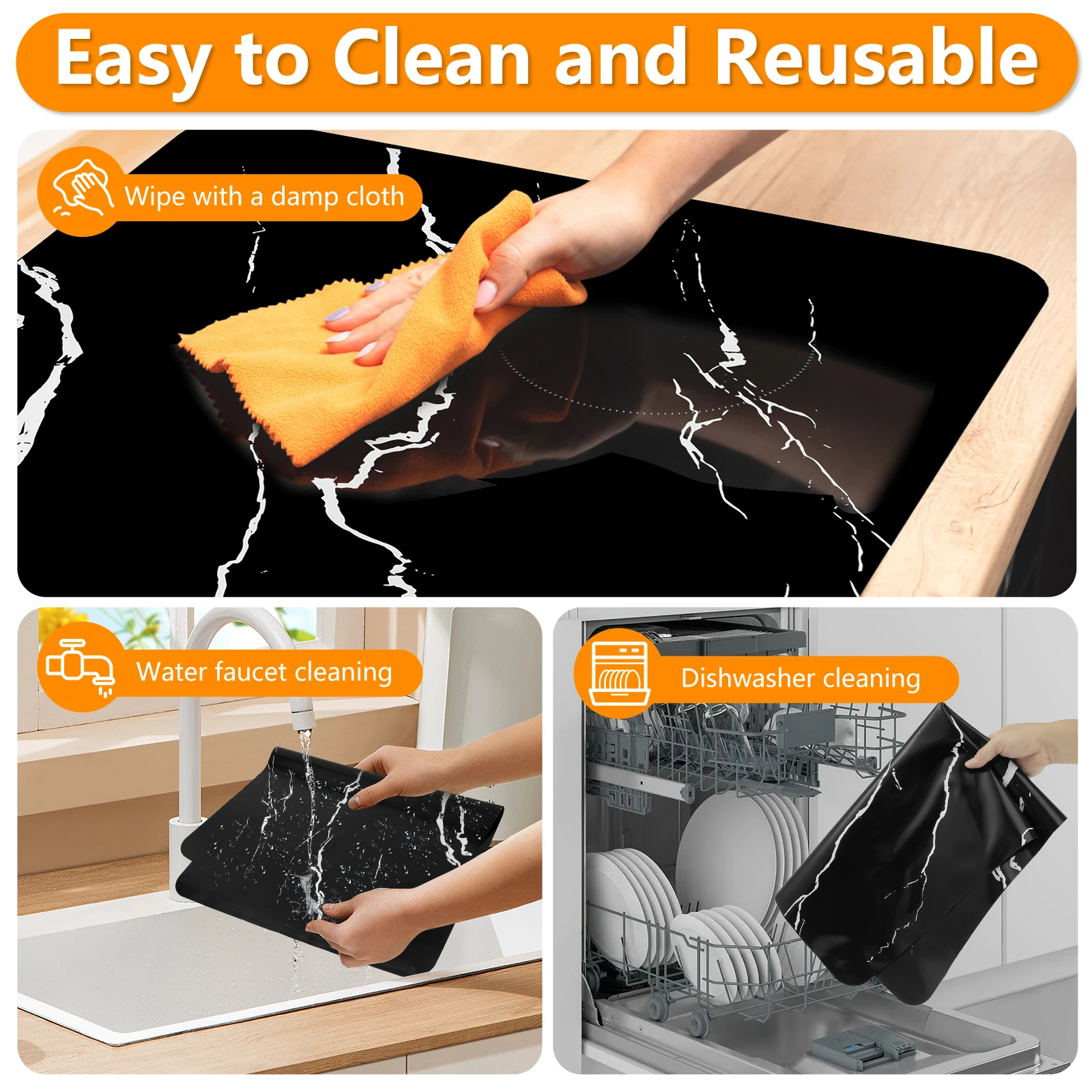 Induction Cooktop Mat Silicone Induction Cooker Covers Heat-resistant  Induction Cooktop Protector Mat 30.8×20.5Inch Non-Slip