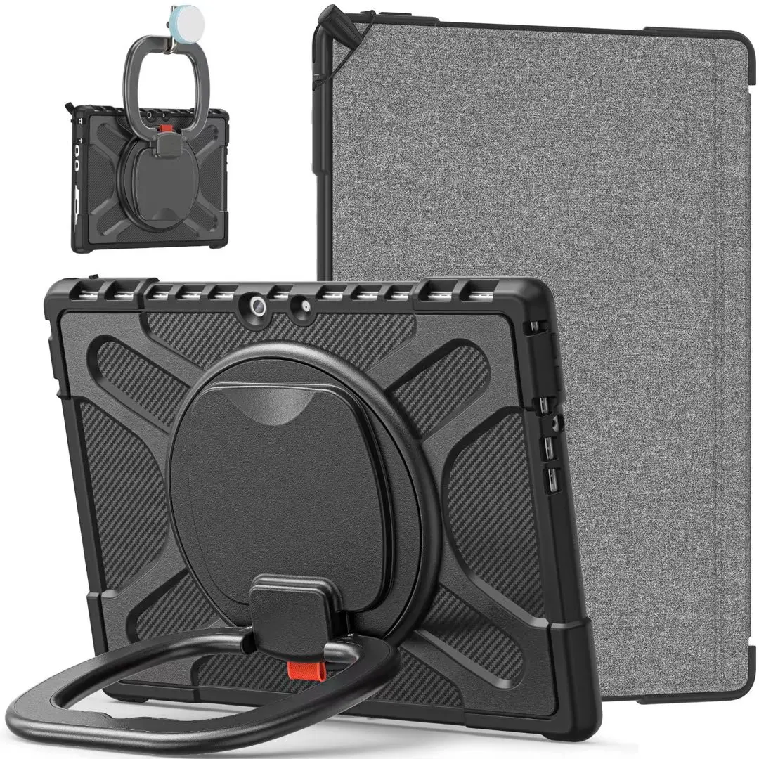 

Heavy Duty Shockproof Case Protective Cover with Shoulder Strap Kickstand for 13 Inch Microsoft Surface Pro 8 (2021 Release)