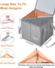 2 Pack Clothes Hanger Organizer Bag-Rigid Storage Containers with Lid for Dustproof 2