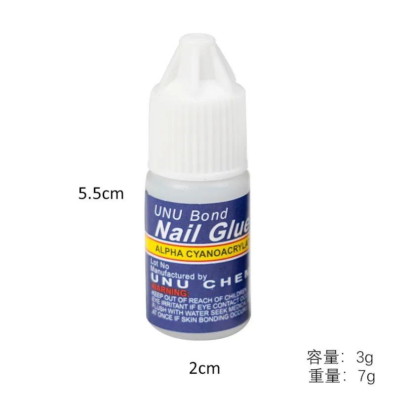 5Pcs Fast-Drying False Nail Tips Glue For Nails Rhinestone Polishing Manicure Decoration DIY Tools Liquid Charm Nails Art Glues 4