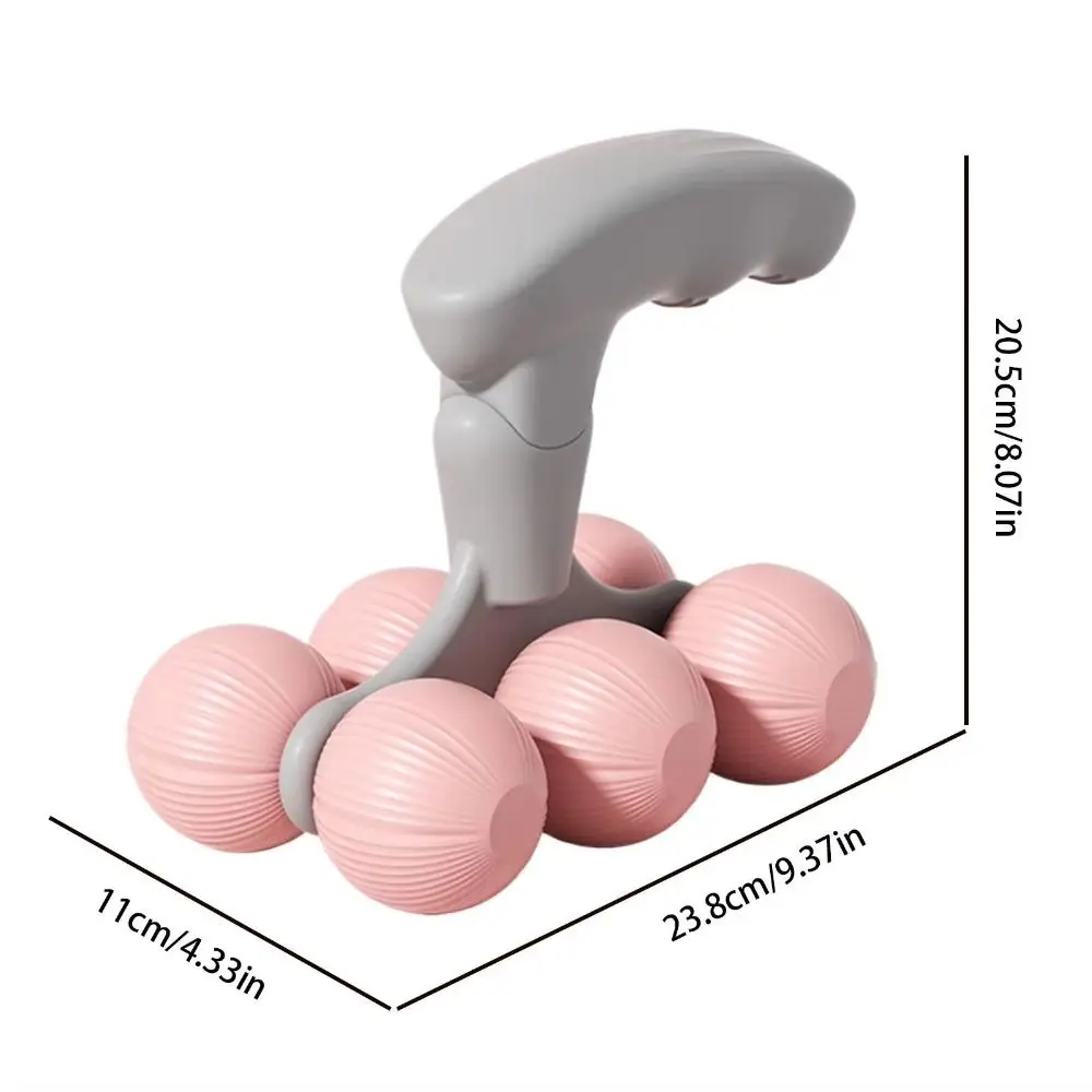 Portable Handheld Massager Spine Relaxation Quiet Muscle Rolling Ball Leg Massage Multi-purpose Cervical Spine Massager Home Use