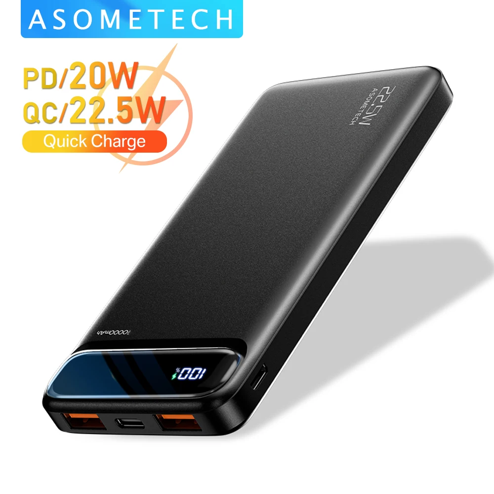 Power Bank 20000mah Pd Typec, Batterie Externe Rapide 10000mah