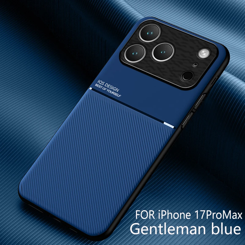 Sleek Matte Leather Magnetic Shockproof Phone Case Cover
