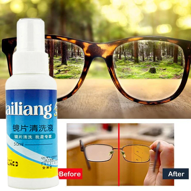 Glasses Lens Cleaner Eyeglass Scratch Removing Spray Bottle Glasses Cleaner  Supplies Eyewear Accessories Household Merchandises - AliExpress
