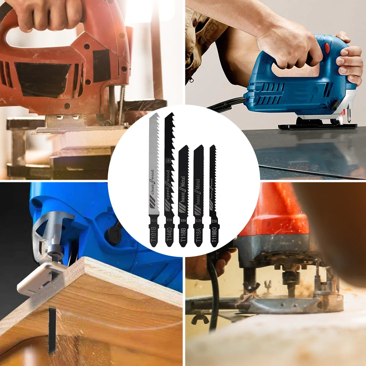 10 Lame Per Seghetto Oscillante 132mm - Per Legno, Metallo E Plastica, 18 Denti - Foto 8