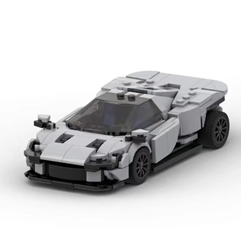 

MOC Ferraried Daytona SP3 Speed Champions Light Gray Sports Cars Building Blocks Bricks Set Kids Toys Gifts For Boys & Girls