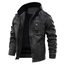  Brand Leather Jacket Men Vintage Biker PU Coat Causal Motorcycle Jackets Plus Size 8XL 3D Stand Collar Autumn Winter Thick Tops 