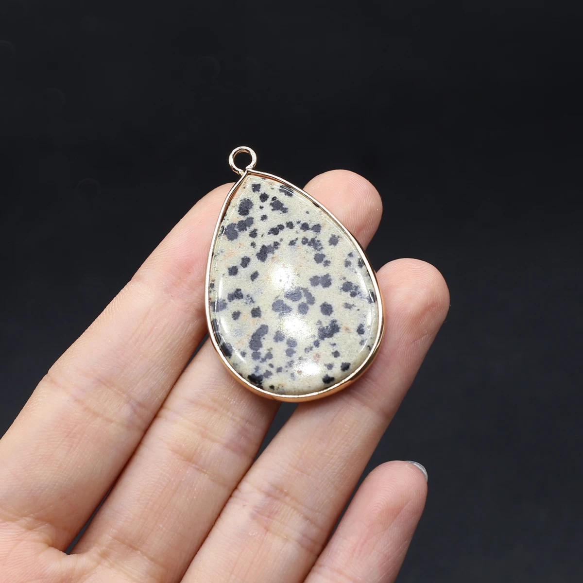 10PCS Wholesale Natural Semiprecious Stone Crystal Droplet Pendant Jewelry Making DIY Necklace Earrings Accessories Gift