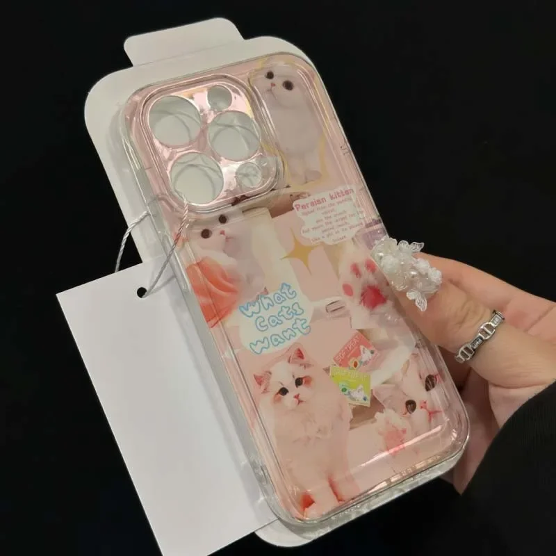 Vibrant Cat-Themed Phone Case