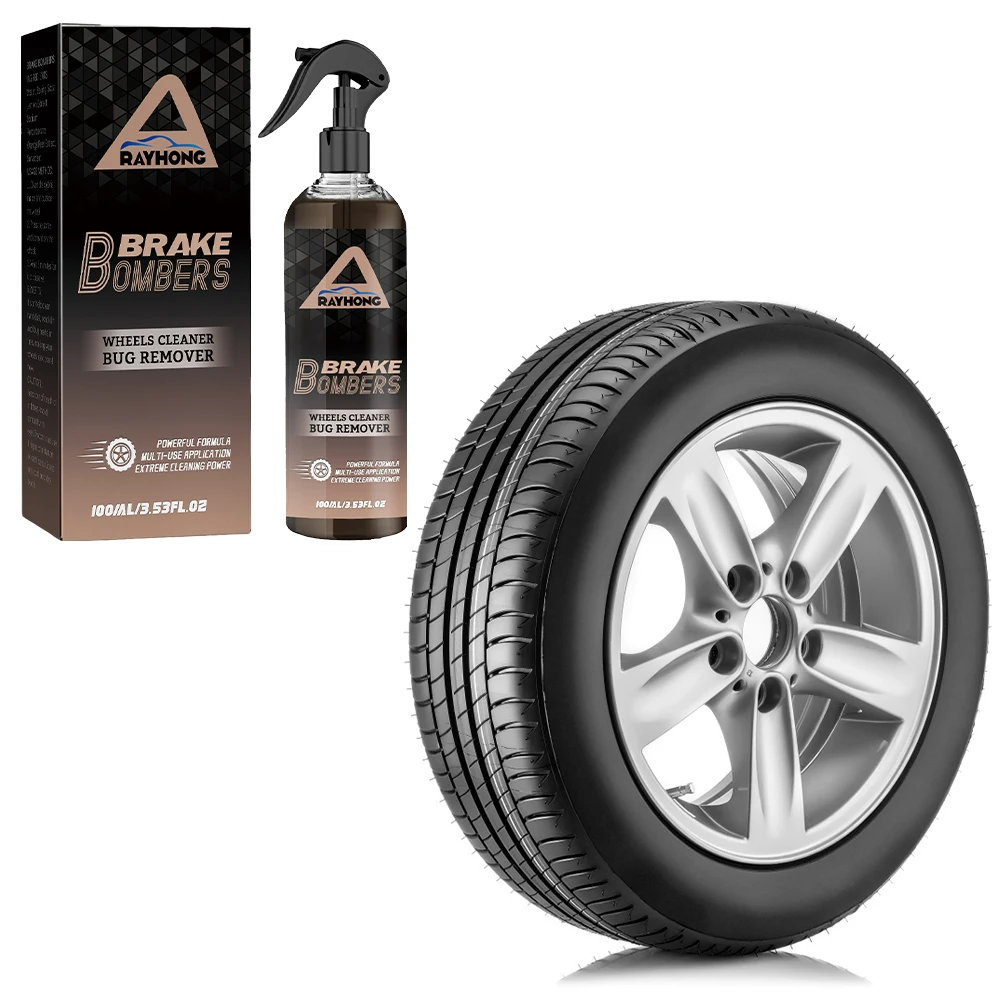 100ml Wheel Cleaner Spray Long Lasting Rust Removal Spray Car Tire Brightener Car Maintenance Supplies