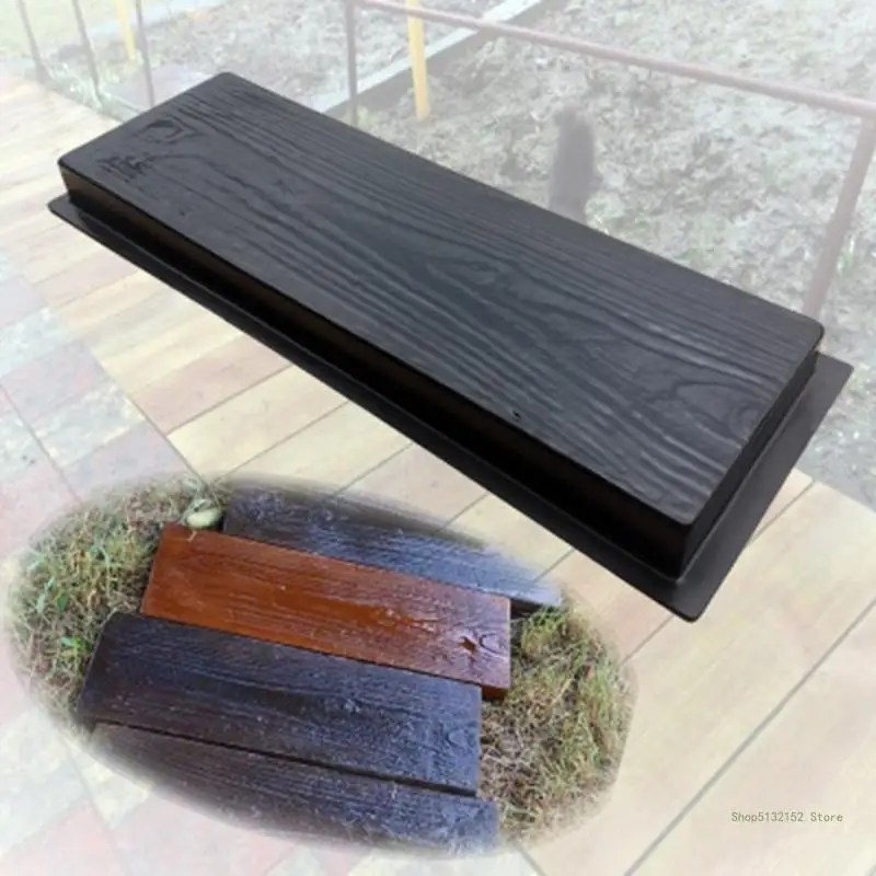 QX2E Imitation Grain DIY for Path Maker Paving Cement Brick Mold Stepping Pavement Road Concrete Mould