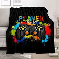 Bedding Gaming Throw Blanket Super Soft, Gamer Gift for Couch Sofa for For Kids Boys Teens Video Game 1