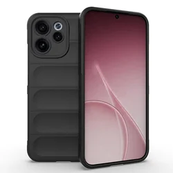 Soft Skin Feeling Flexible Shockproof Protective Cover for OPPO Reno15 F 5G (Black)