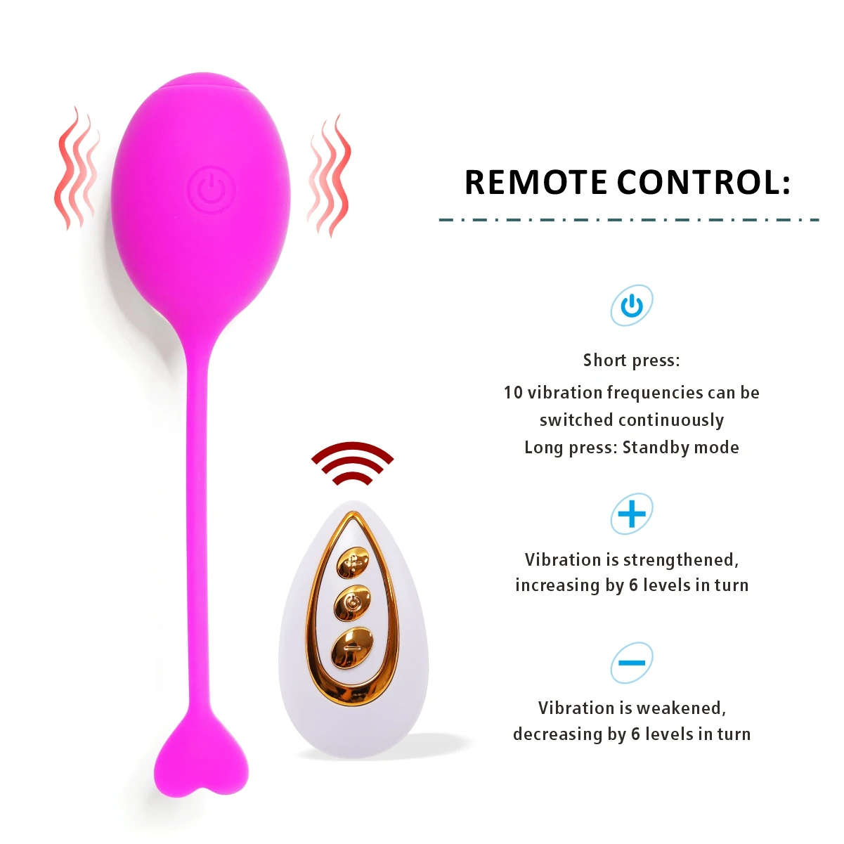 French Grape Egg Jumping Remote Control clitoral stimulation Multi frequency vibrator for male and female anal plug G-spot stimu