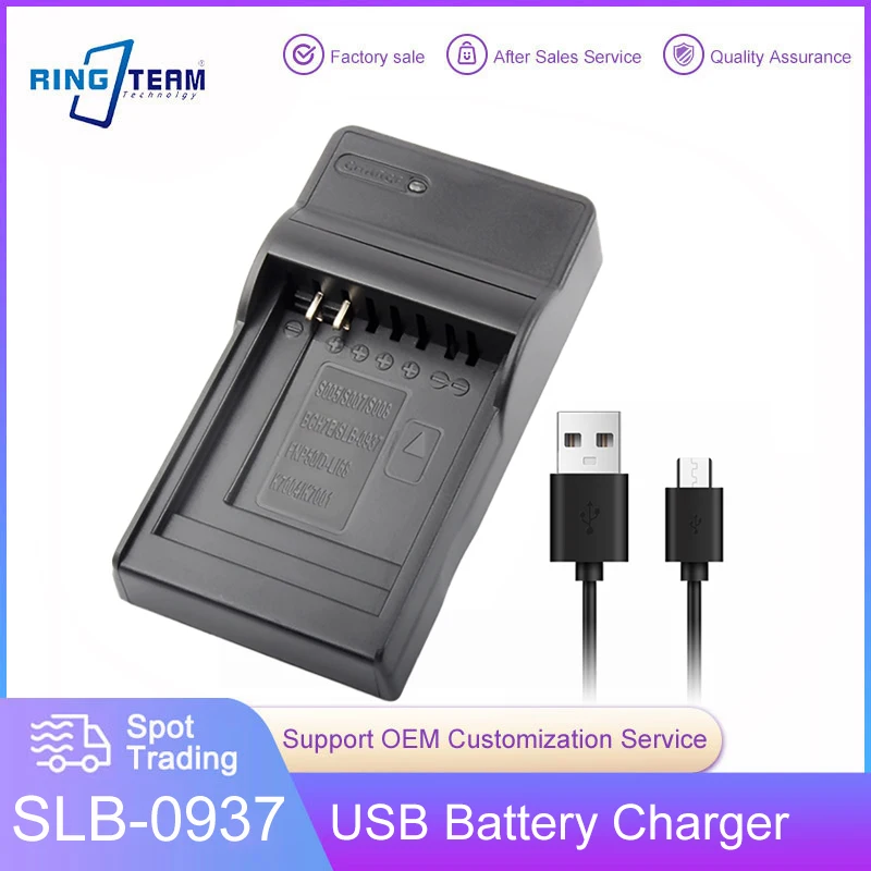 Slb-0937 Slb0937 Caricabatteria Usb Per Samsung Cl5 Cl50 I8 L730 L830 Nv4 Nv33 Pl10 St10 Batterie Per Fotocamera
