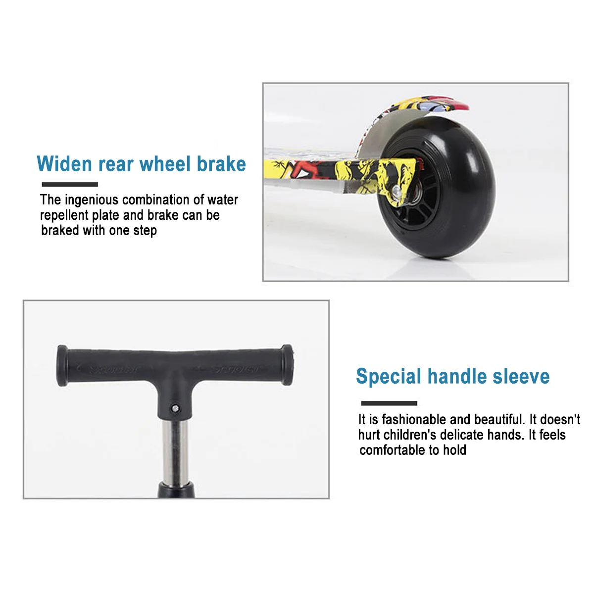 Kids Scooter 3 Wheels Folding Foot Scooters LED Shine Balance Bike Adjustable Height Skateboard Kick Scooter for Kids Sport Toy