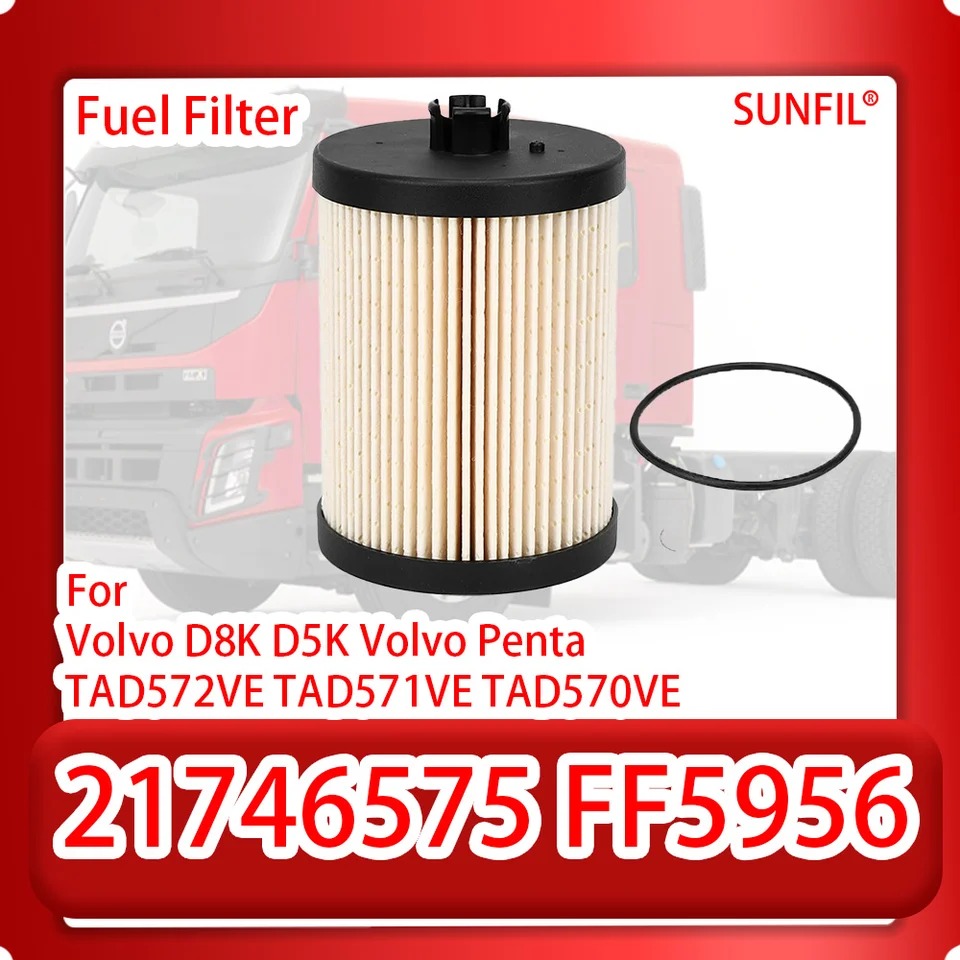 21746575 FF5956 Fuel Filter for Volvo D8K D5K Volvo Penta TAD572VE