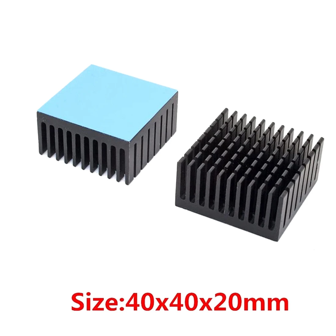 SCLS 10 Pcs 40X40X20mm 알루미늄 방열판 라디에이터 냉각 냉각기 전자 칩 LED 열 전도성 양면