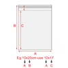 TETP-Self Adhesive Bag, Cellophane, Plastic, Marker, Ruler, Makeup Brush, Packaging, Storage, Cellophane, 4cm Width, 500Pcs 6